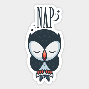 Owl Nap Sticker